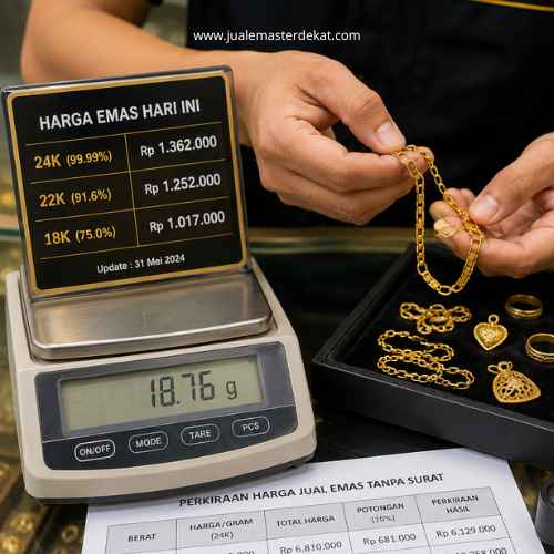 Berapa Potongan Jual Emas Tanpa Surat? Ini Penjelasan Lengkapnya