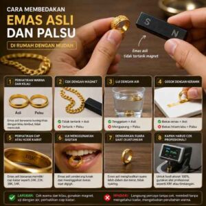 Cara Membedakan Emas Asli dan Palsu di Rumah dengan Mudah